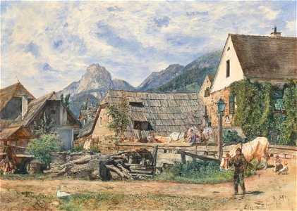 Late summer in Liezen - Rudolf von Alt