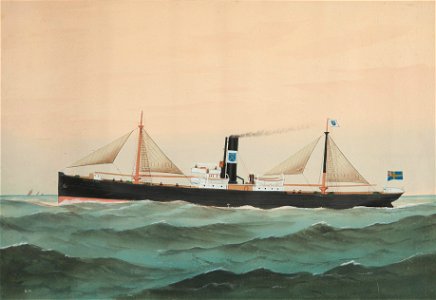 Lastångfartyget Moldavia, E. Wilkinson. Sjöhistoriska museet. SM 23123