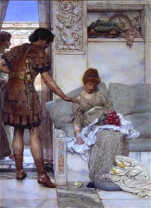 Lawrence Alma-Tadema (1836-1912) - A Silent Greeting - N01523 - National Gallery