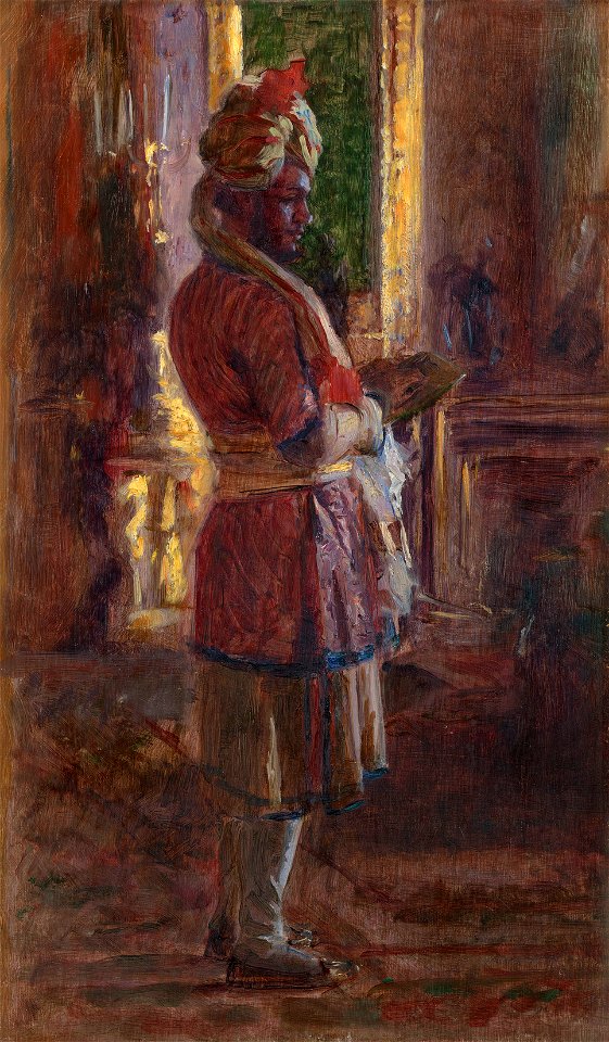 Laurits Regner Tuxen (1853-1927) - The Munshi Abdul Karim (1863-1909) - RCIN 403836 - Royal Collection