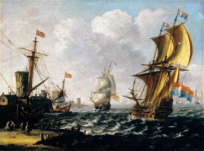 Laureys a Castro - Dutch Levanters in a Rough Sea