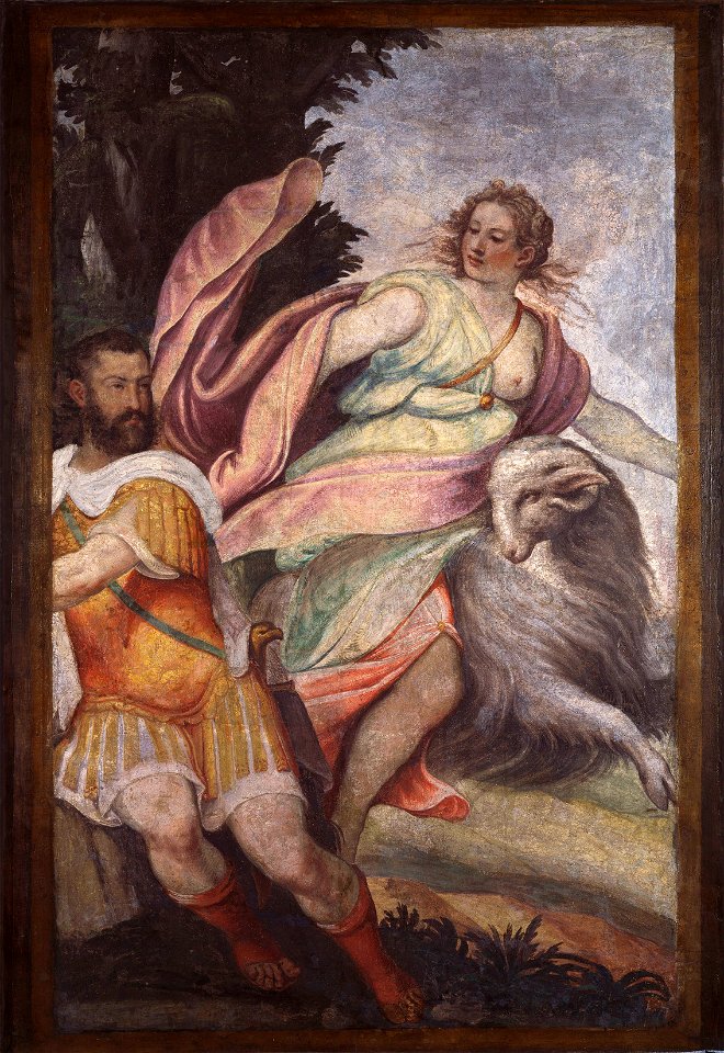 Lattanzio Gambara (c. 1530-Brescia 1574) - An Allegory (Fortitude and Charity^) - RCIN 401222 - Royal Collection