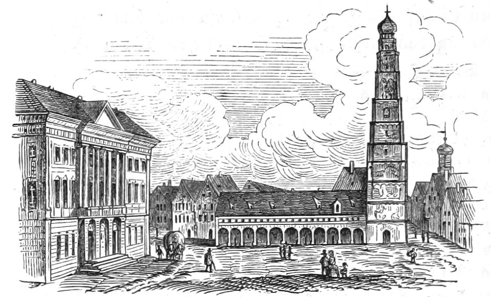 Lauingen Illustration Stumpf 1852
