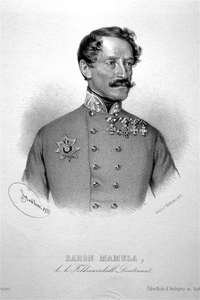 Lazarus von Mamula Litho