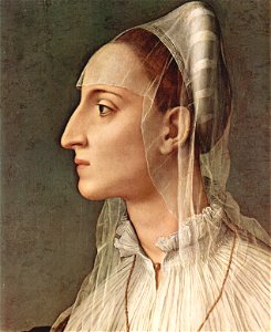 Laura Battiferri by Angelo Bronzino - detail 2