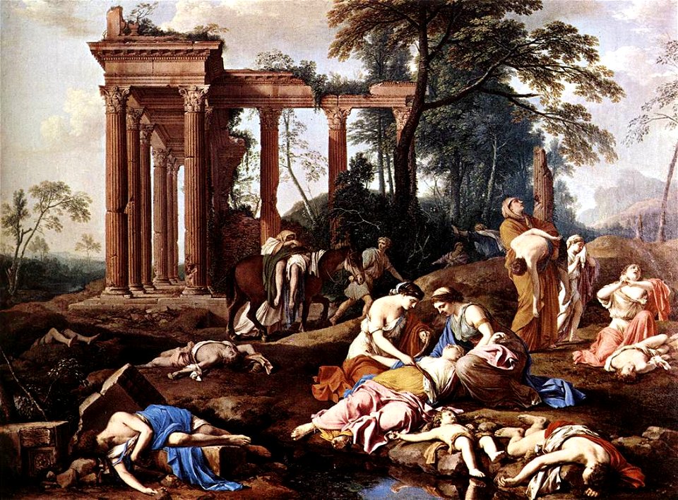 Laurent de La Hyre - The Children of Bethel Mourned by their Mothers - WGA12314