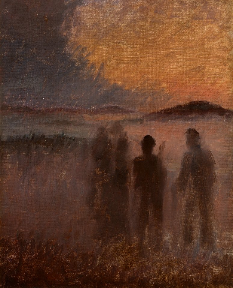 Laurits Tuxen, Hjemvendende skagensjægere, udateret, SKM1634, Skagens Museum