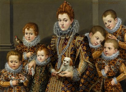Lavinia Fontana Portrait of Bianca Degli Utili Maselli and her children