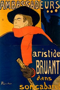 Lautrec Ambassadeurs Aristide Bruant. Free illustration for personal and commercial use.