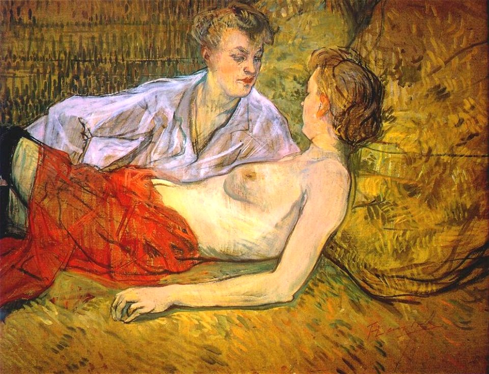 Lautrec the two girlfriends c1894-5