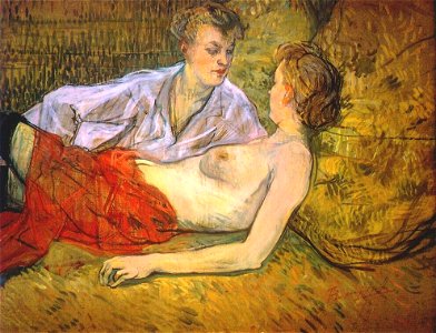 Lautrec the two girlfriends c1894-5