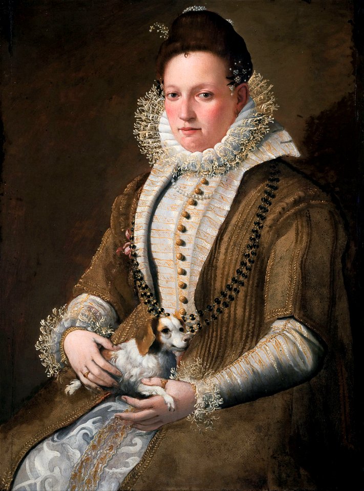 Lavinia Fontana - Portrait of a Lady with a Dog - Google Art ProjectFXD