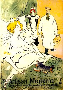 Lautrec l'artisan moderne (poster) 1894. Free illustration for personal and commercial use.