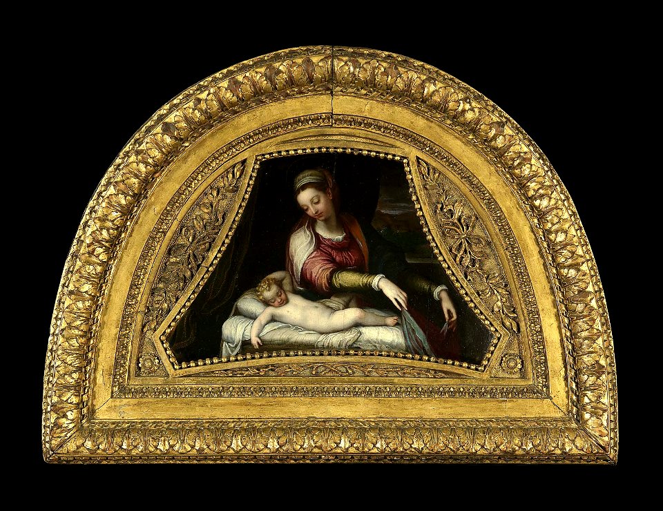 Lavinia Fontana - Virgin Adoring the Sleeping Christ Child - 1986.514 - Museum of Fine Arts