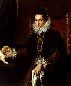 Lavinia Fontana - Portrait of Ginevra Aldrovandi Hercolani - Walters 371915. Free illustration for personal and commercial use.