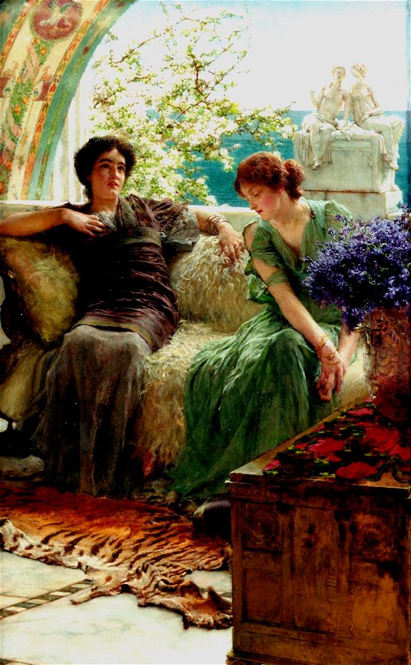 Lawrence Alma-Tadema-Unwelcome-Confidences-1902