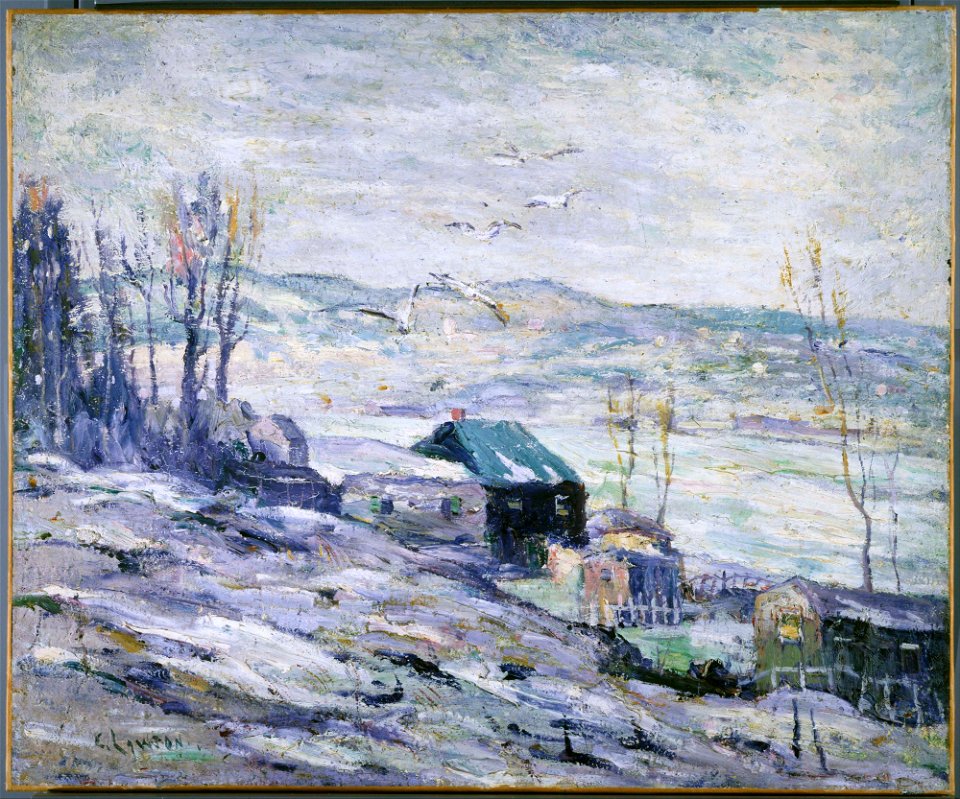 Ernest Lawson - Windy Day, Bronx River - Google Art Project