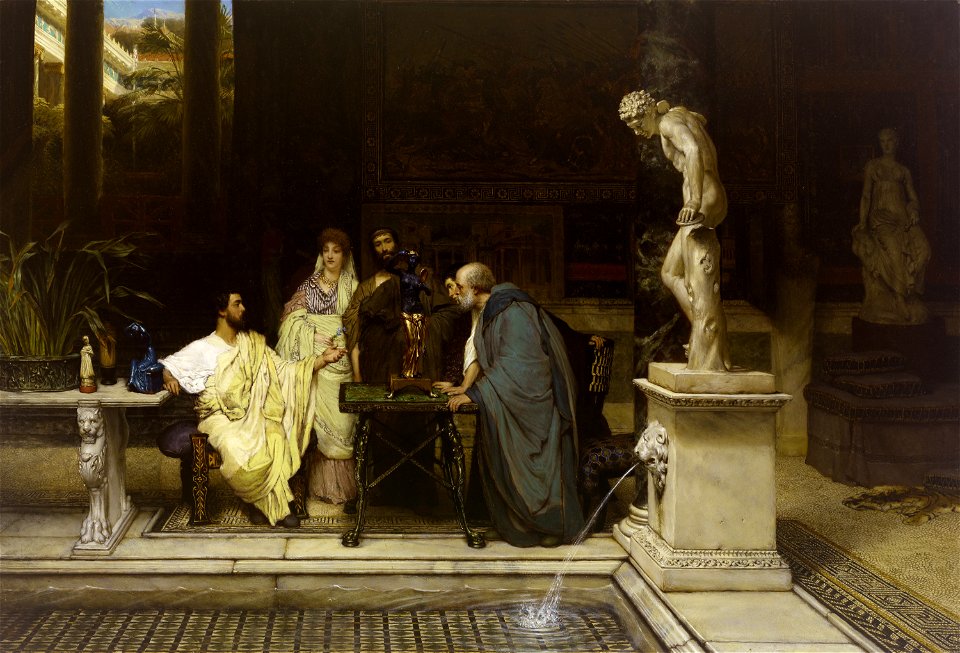 Lawrence Alma-Tadema A Roman Art Lover 1
