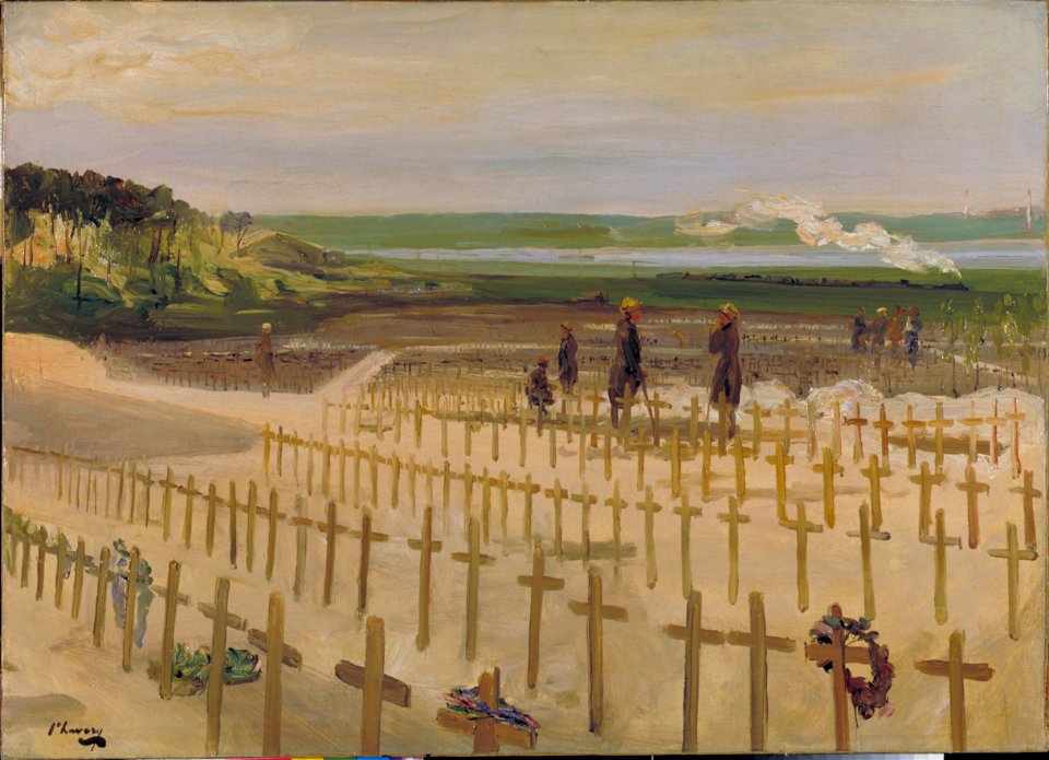 Lavery, John (Sir) (RA) (RSA) - The Cemetery, Etaples, 1919 - Google Art Project. Free illustration for personal and commercial use.