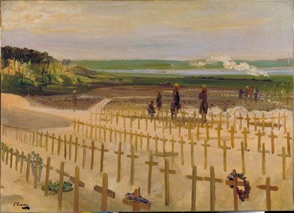 Lavery, John (Sir) (RA) (RSA) - The Cemetery, Etaples, 1919 - Google Art Project. Free illustration for personal and commercial use.