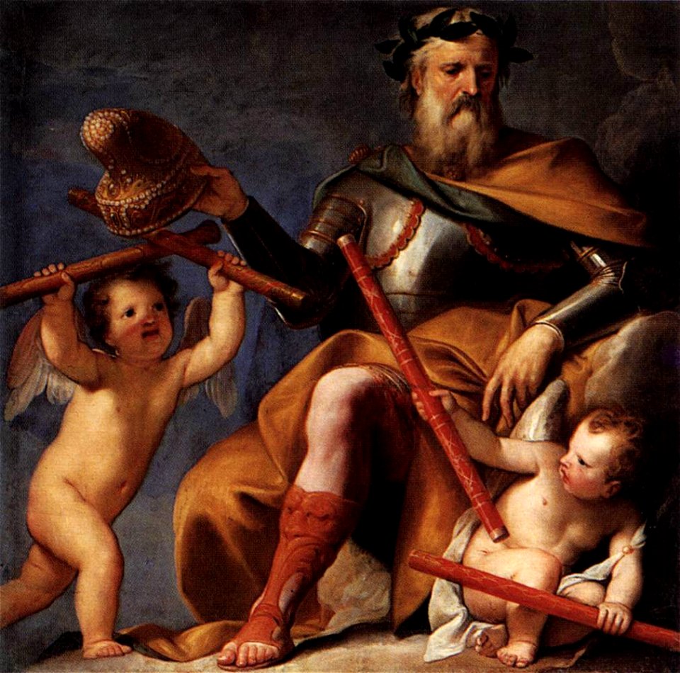 Lazzarini, Gregorio - Merit Offers the Command to Doge Morosini - 1694