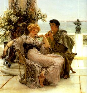 Lawrence Alma-Tadema Courtship - The Proposal