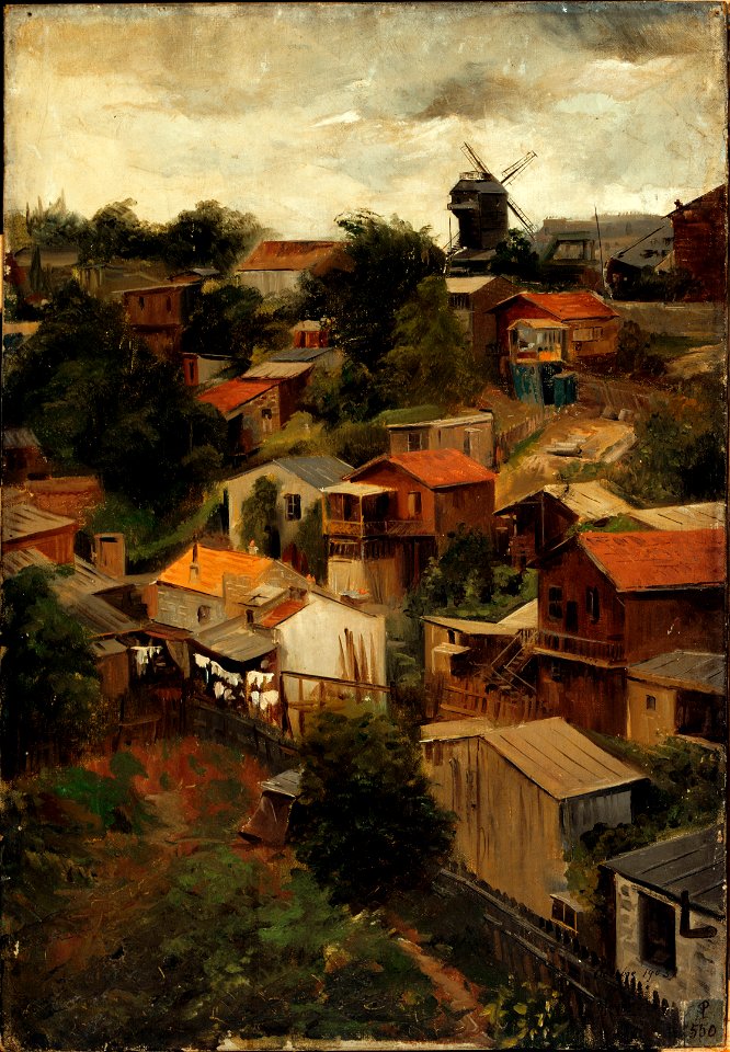 Lazar Meyer - Le Maquis de Montmartre vu de la rue Caulaincourt en 1903 - P550 - Musée Carnavalet