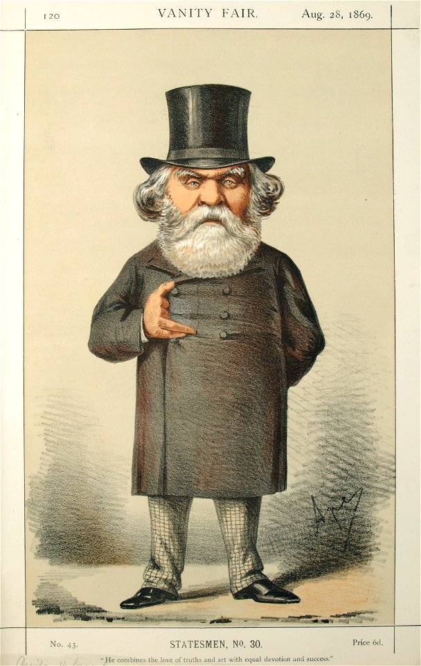 Austen Henry Layard, Vanity Fair, 1869-08-28