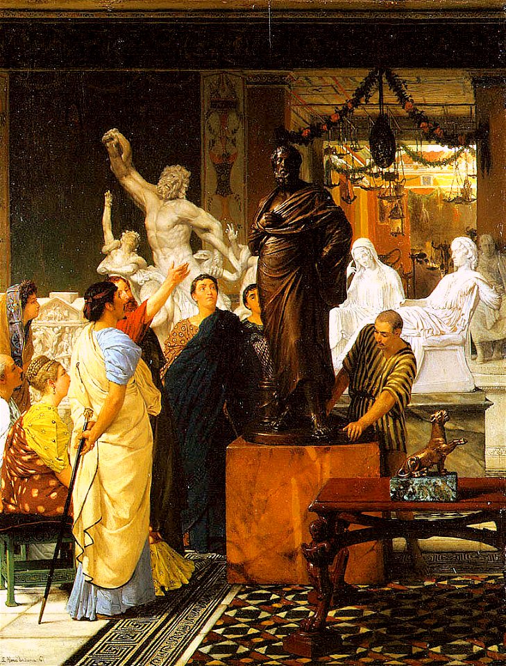 Lawrence Alma-Tadema A Sculpture Gallery in Rome at the Time of Agrippa