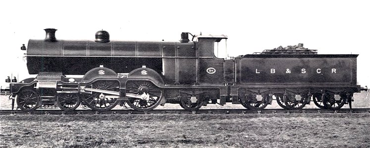 LB&SCR 4-4-2 H1 locomotive 38 Portland Bill (Howden, Boys' Book of Locomotives, 1907)