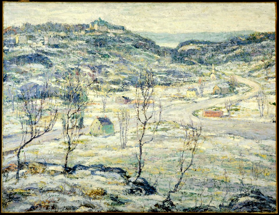 Ernest Lawson - Harlem Valley, Winter - Google Art Project