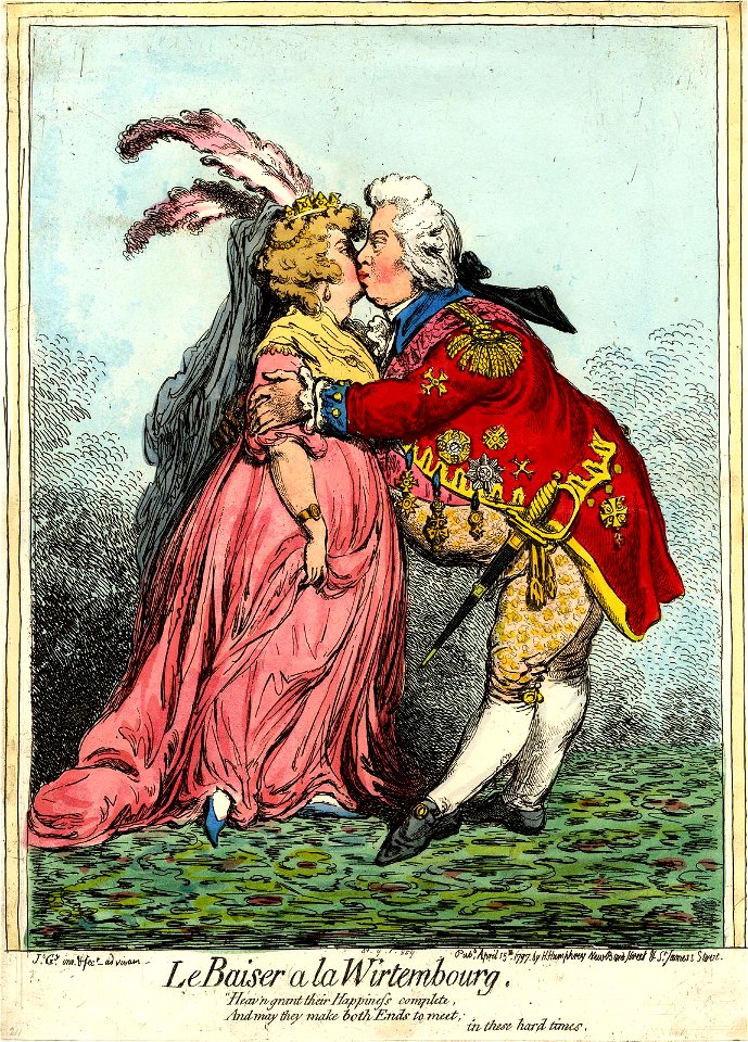 Le baiser a la Wirtembourg. (BM 1851,0901.859)