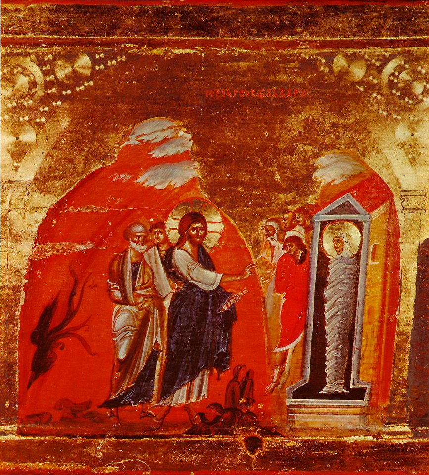 Lazarus Miracle Icon Sinai 13th century