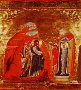 Lazarus Miracle Icon Sinai 13th century