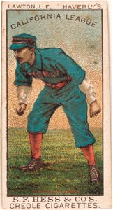 Lawton, Haverly Team, baseball card portrait LCCN2007680746