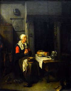 Le Bénédicité - Quirijn van Brekelenkam - Musée du Louvre