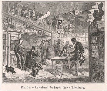 Le cabaret du Lapin Blanc - intérieur