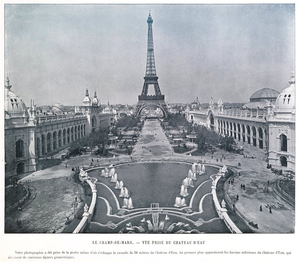 Le Champ de Mars, vue prise du Château d'eau, 1900 Paris World Fair 2