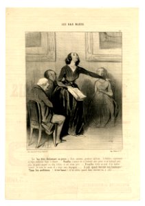 Le bas bleu déclamant sa pièce (The bluestocking reciting her play) (BM 1907,0330.4)