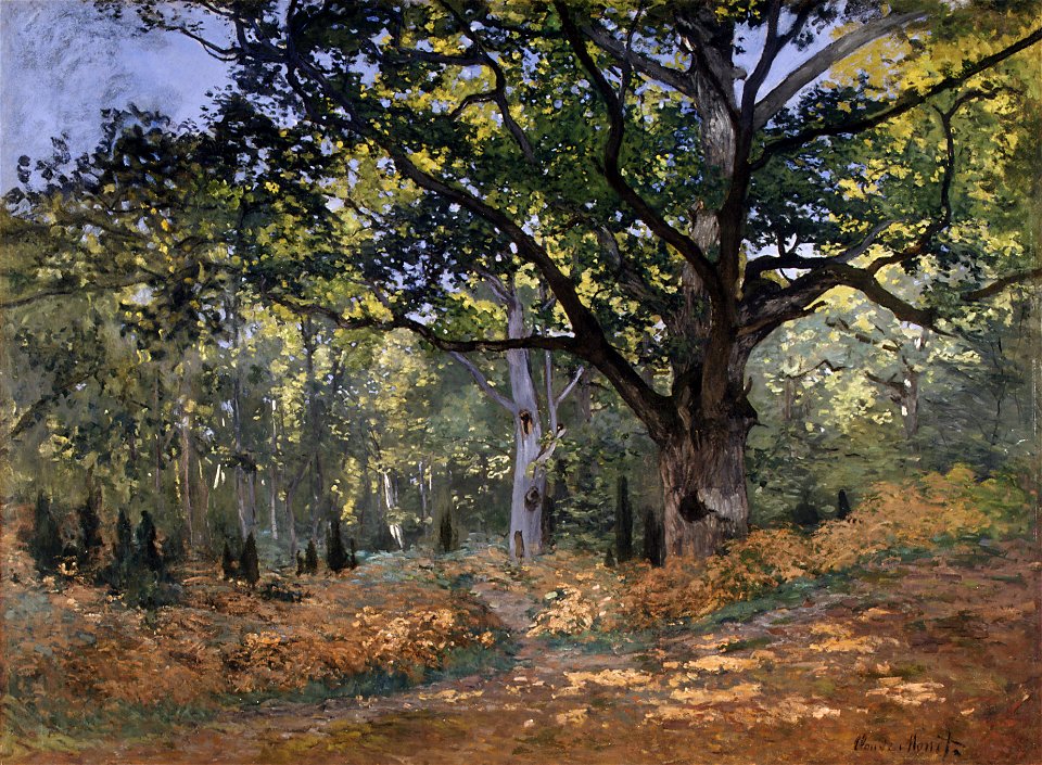 Le Chene de Bodmer, La Route de Chailly (Monet)
