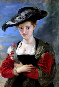 Le Chapeau de Paille by Peter Paul Rubens. Free illustration for personal and commercial use.