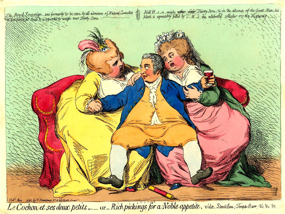Le Cochon et ses deux petits, -or-rich pickings for a noble appetite. (BM 1851,0901.596)