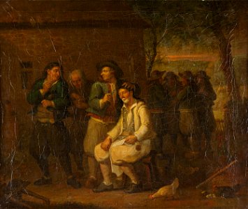 Le barbier de village - Olivier Perrin - musée d'art et d'histoire de Saint-Brieuc - 2