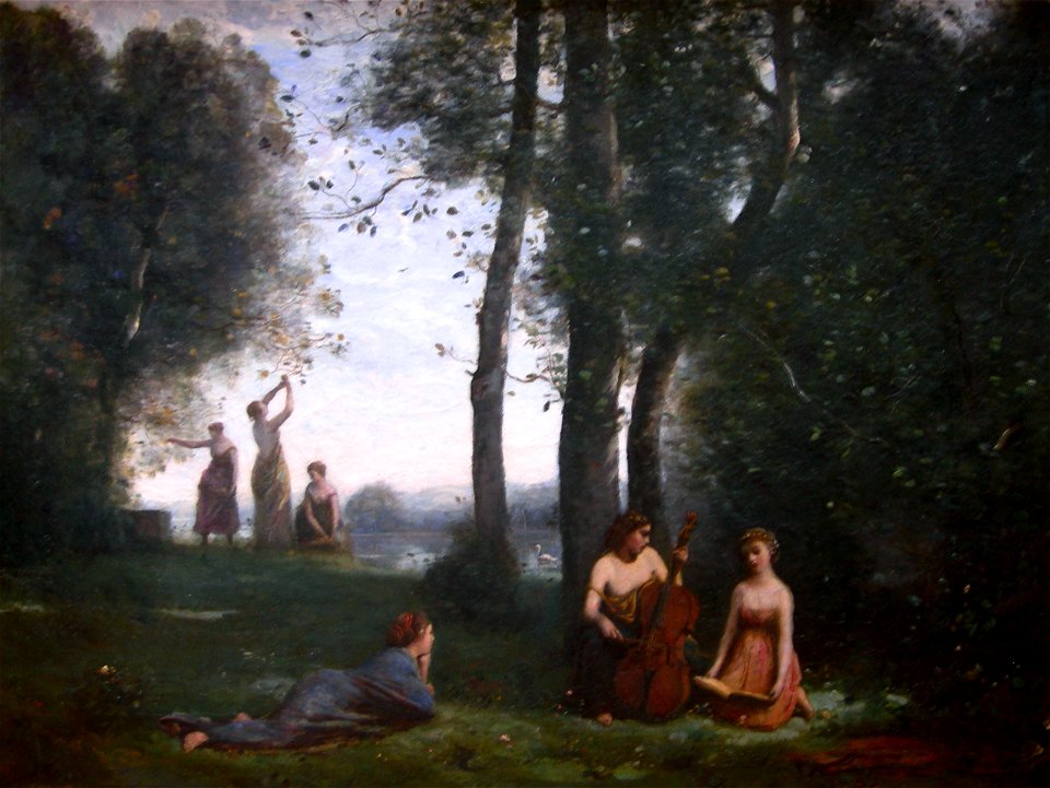 Le Concert champêtre by Jean-Baptiste-Camille Corot