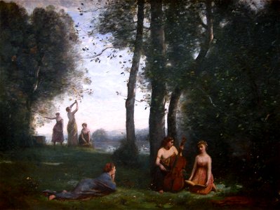 Le Concert champêtre by Jean-Baptiste-Camille Corot