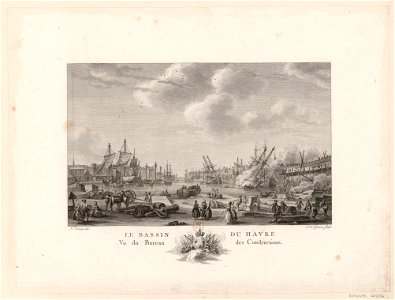 Le Bassin Du Havre Vu du Bureau des Constructions btv1b53185586k