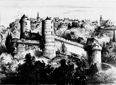 Le château de Fougères vers 1900