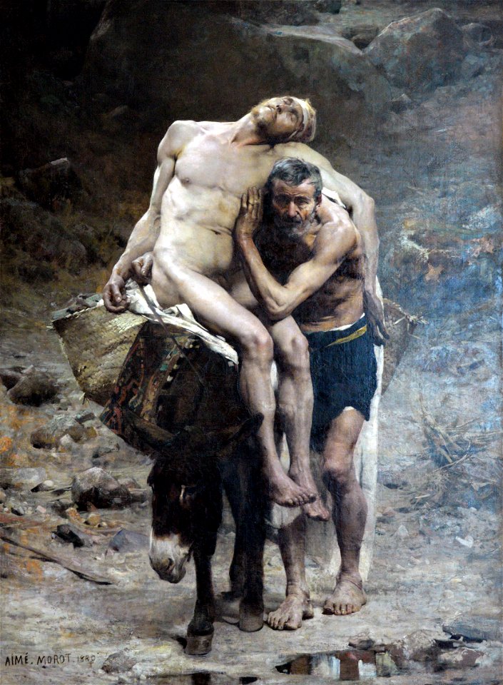 Le bon Samaritain-Aime Nicolas Morot