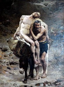 Le bon Samaritain-Aime Nicolas Morot