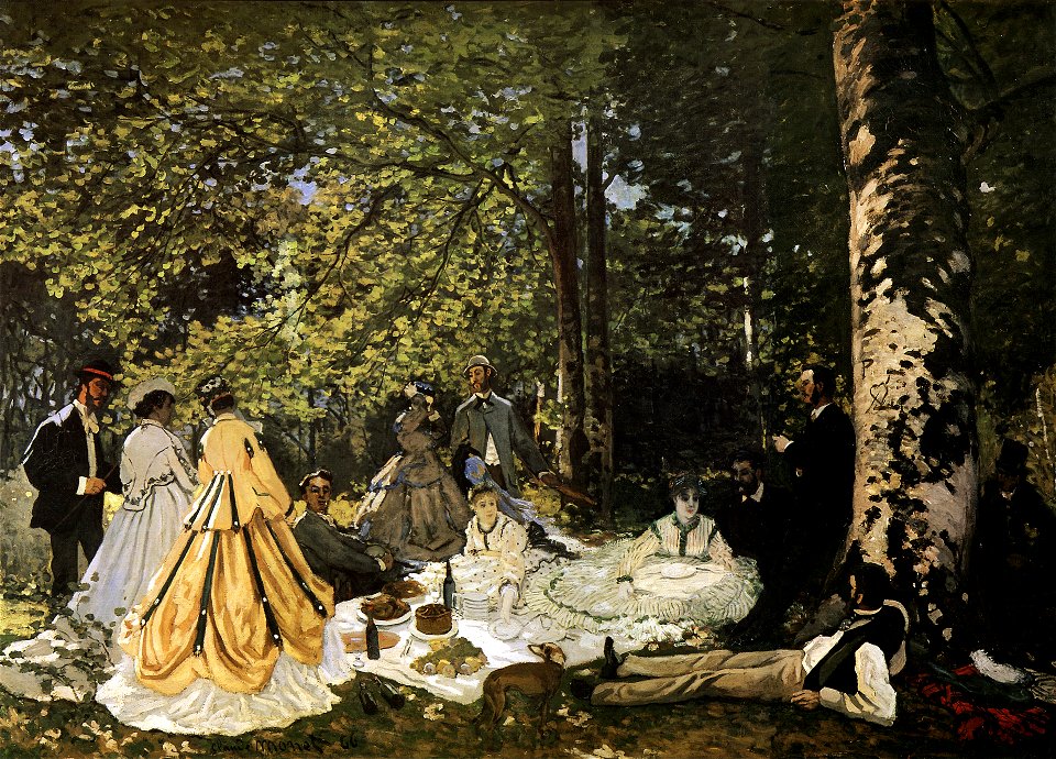 Le Déjeuner sur l'herbe - Monet (Pushkin Museum)